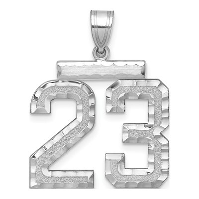 Sterling Silver Number 23 Charm