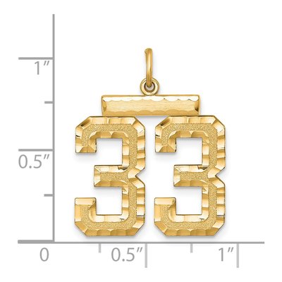 Large #33 Charm – view 2