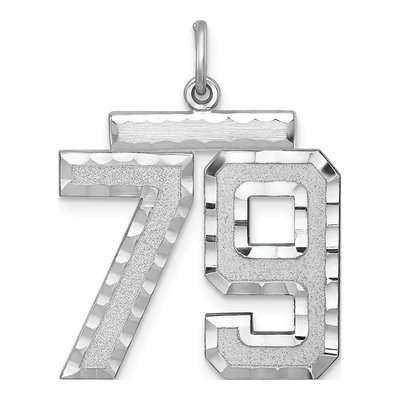 Sterling Silver Number 79 Charm