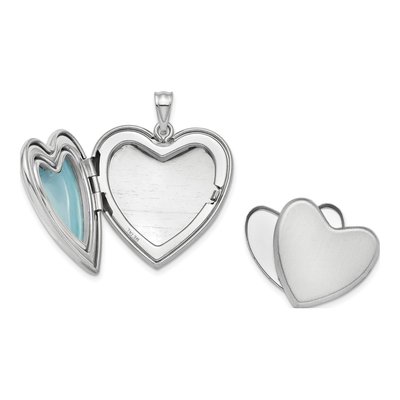 Sterling Silver Guardian Angel Heart Ash Locket – view 5