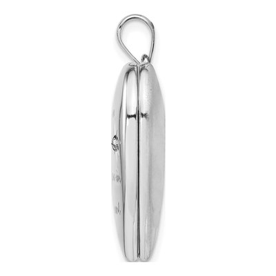 Sterling Silver Diamond Heart Ash Holder Locket – view 3