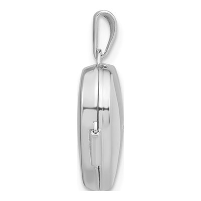 Sterling Silver Diamond Heart Locket – view 2