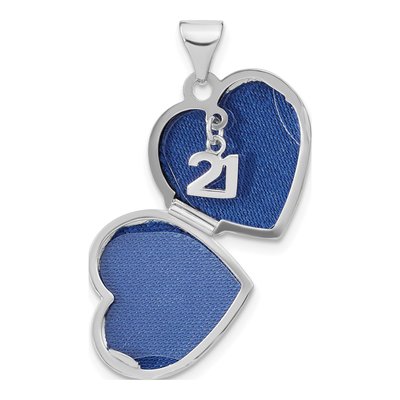 Sterling Silver Diamond Heart Locket – view 5