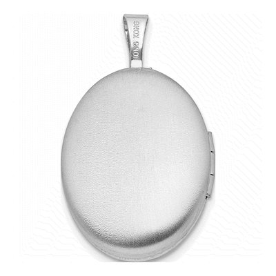 Sterling Silver First Communion Oval Locket – view 5