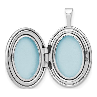 Sterling Silver First Communion Oval Locket – view 6
