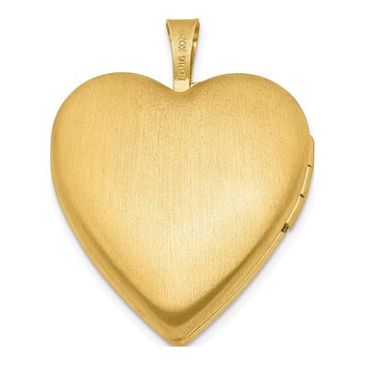 14K Gold-Filled Filled Butterfly Heart Locket – view 3