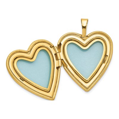 14K Gold-Filled Filled Butterfly Heart Locket – view 5