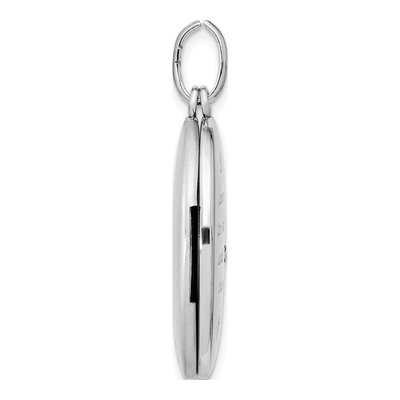 Sterling Silver Diamond Moon Swing Locket – view 2