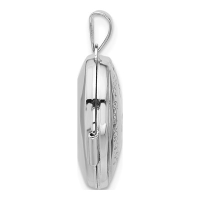 Sterling Silver Diamond Always My Mom Heart Locket – view 3