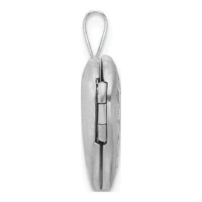 Sterling Silver Floral Heart Locket – view 3