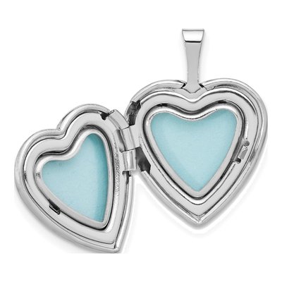 Sterling Silver Floral Heart Locket – view 5