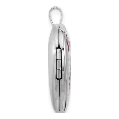Sterling Silver Floral Mom Heart Locket – view 3