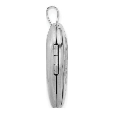 Sterling Silver Butterfly Heart Locket – view 3