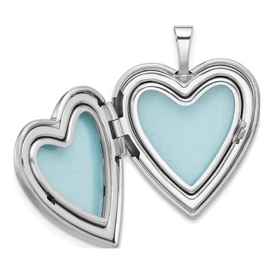 Sterling Silver Butterfly Heart Locket – view 5