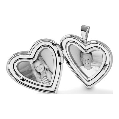Sterling Silver Butterfly Heart Locket – view 8