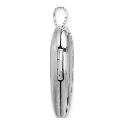 Sterling Silver Angel Wings Heart Locket – view 3