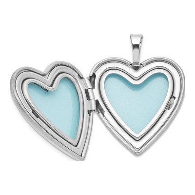 Sterling Silver Angel Wings Heart Locket – view 5