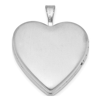 Sterling Silver Angel Wings Heart Locket – view 3