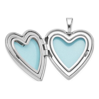 Sterling Silver Angel Wings Heart Locket – view 4