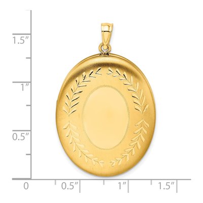 14K Gold-Filled Filled Oval Locket – view 5