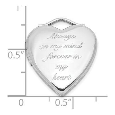 Sterling Silver Heart Locket – view 5