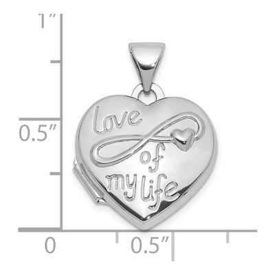 Sterling Silver Heart Locket – view 5