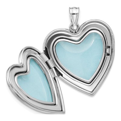 Sterling Silver Filigree Heart Locket – view 4
