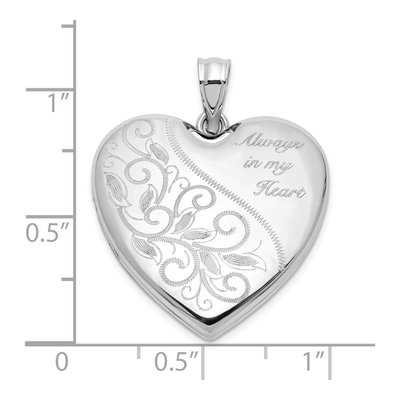 Sterling Silver Filigree Heart Locket – view 5