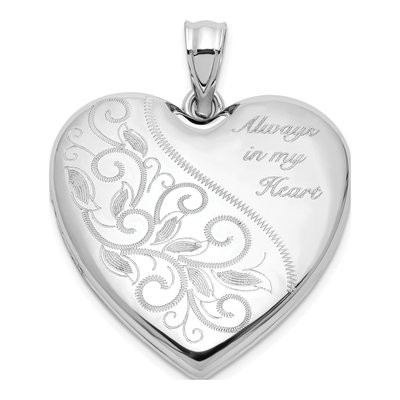 Sterling Silver Filigree Heart Locket