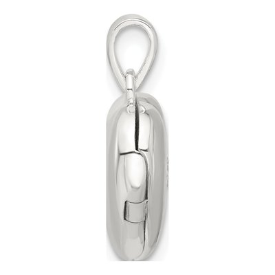 Sterling Silver CZ Heart Locket – view 3
