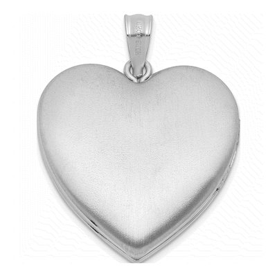 Sterling Silver Paw Print Heart Locket – view 3