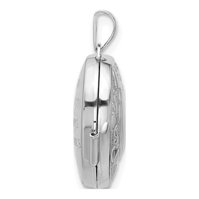 Sterling Silver Reversible Heart Locket – view 3