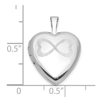 Sterling Silver Heart Locket – view 5