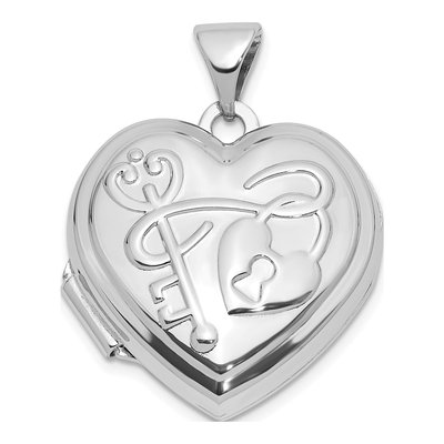 Sterling Silver Reversible Heart Locket