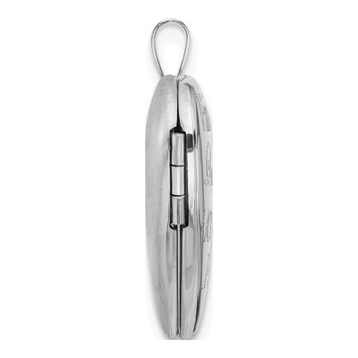 Sterling Silver Love Faith Hope Heart Locket – view 2