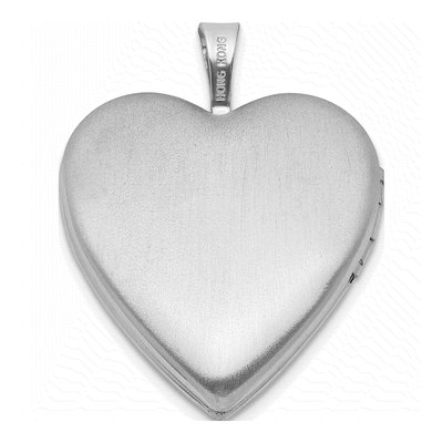 Sterling Silver Love Faith Hope Heart Locket – view 3
