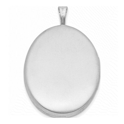 Sterling Silver St Christopher Oval Locket – view 3