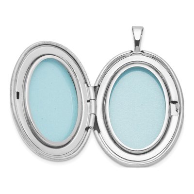 Sterling Silver St Christopher Oval Locket – view 4