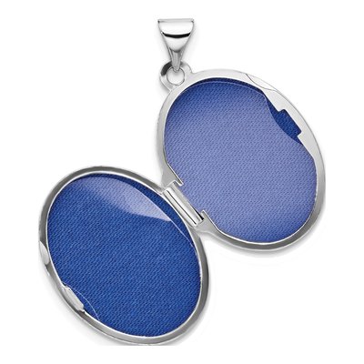 Sterling Silver CZ Oval Locket – view 4