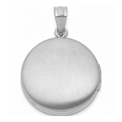 Sterling Silver Floral Filigree Round Locket – view 4