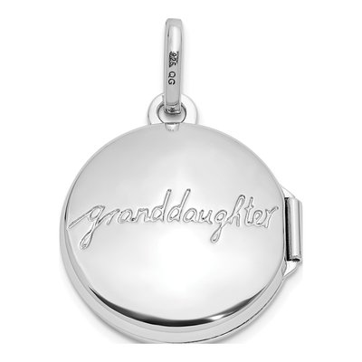 Sterling Silver Granddaughter Reversible Locket – view 3
