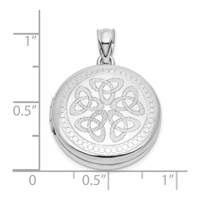 Sterling Silver Celtic Knot Round Locket – view 6