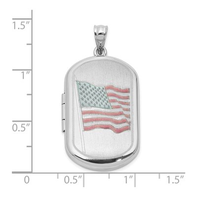 Sterling Silver Flag Locket – view 5