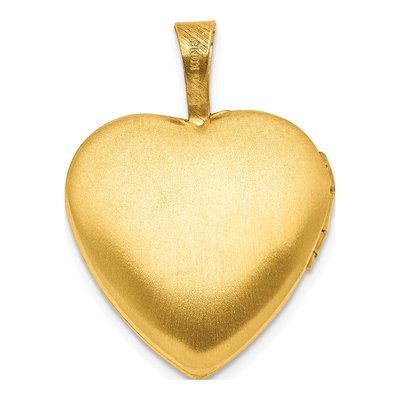 14K Gold-Filled 1/20 ct tw Diamond Filled Heart Locket – view 2