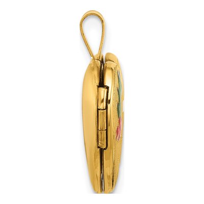 14K Gold-Filled Filled Heart Locket – view 2