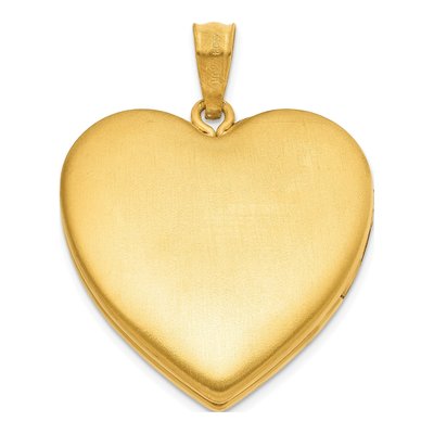 14K Gold-Filled Filled Heart Locket – view 3
