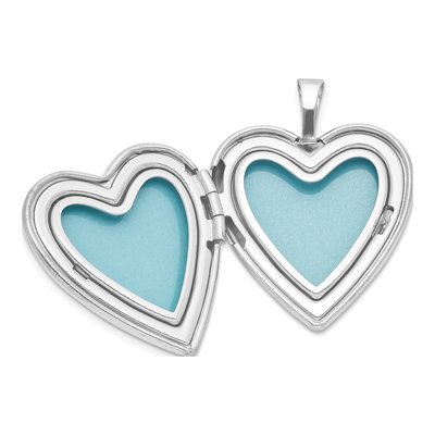 Sterling Silver Heart Locket Necklace Set – view 6