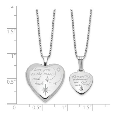 Sterling Silver I Love You Locket Necklace, 18 in – view 7