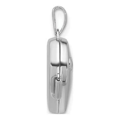 Sterling Silver Diamond Infinity Heart Locket – view 2