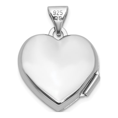Sterling Silver Diamond Infinity Heart Locket – view 3
